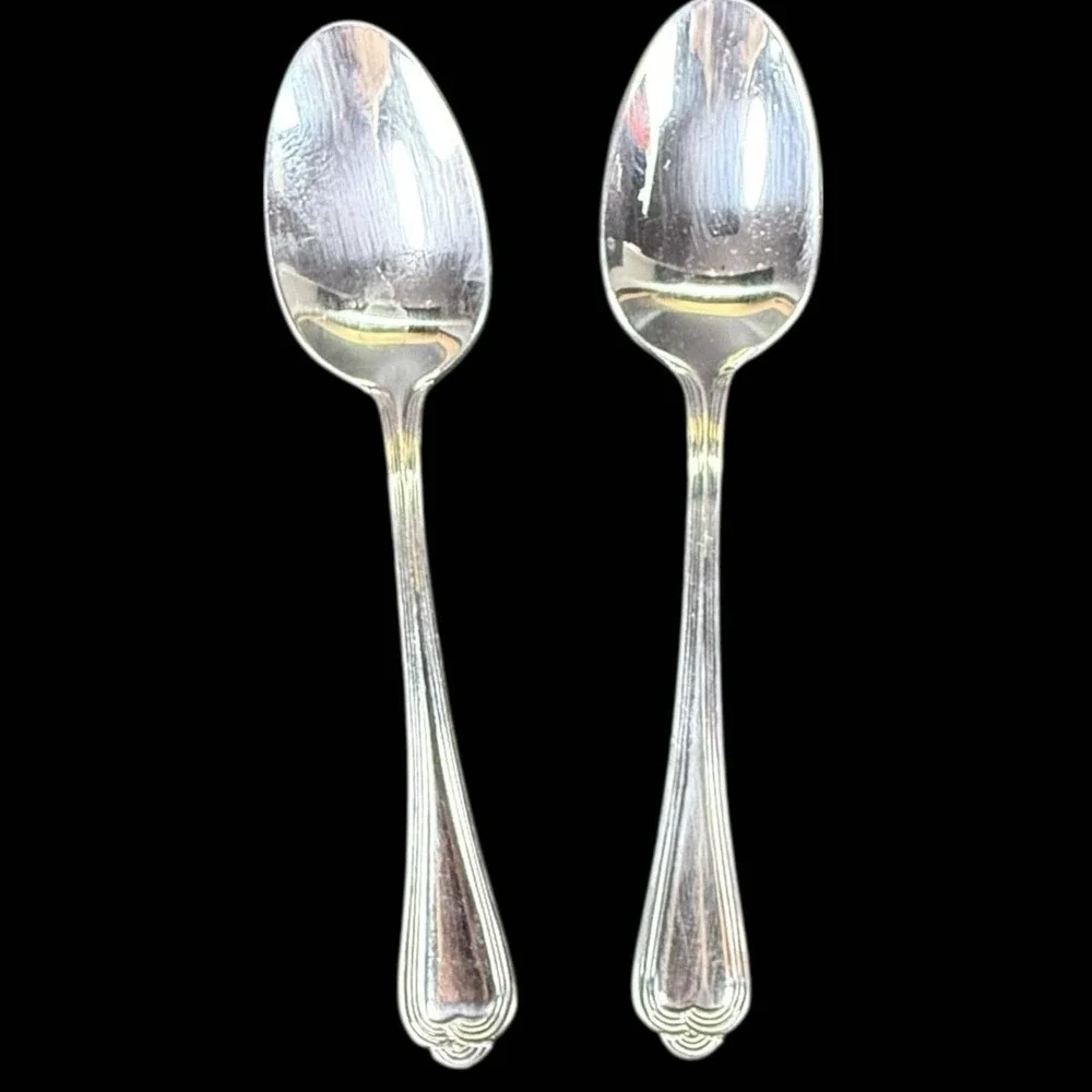 Pfaltzgraff FAIRISLE Place/Oval Soup Spoons 6 7/8
